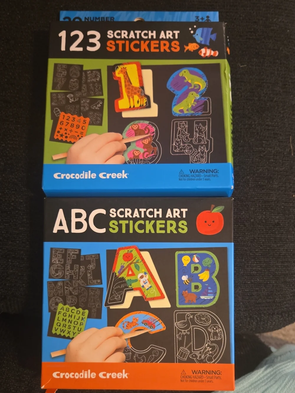 Kids' ABC & 123 Scratch Art Stickers 46